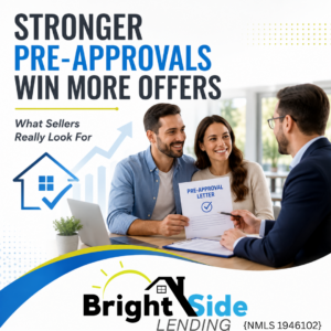 Professional couple meeting with a mortgage expert after receiving a mortgage pre-approval letter before buying a home in Michigan.