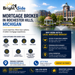 mortgage broker Rochester Hills Michigan home loans refinance FHA local mortgage services