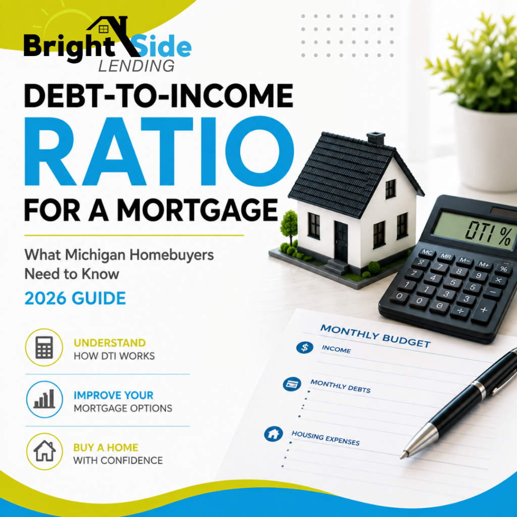 Debt-to-income ratio for a mortgage guide for Michigan homebuyers