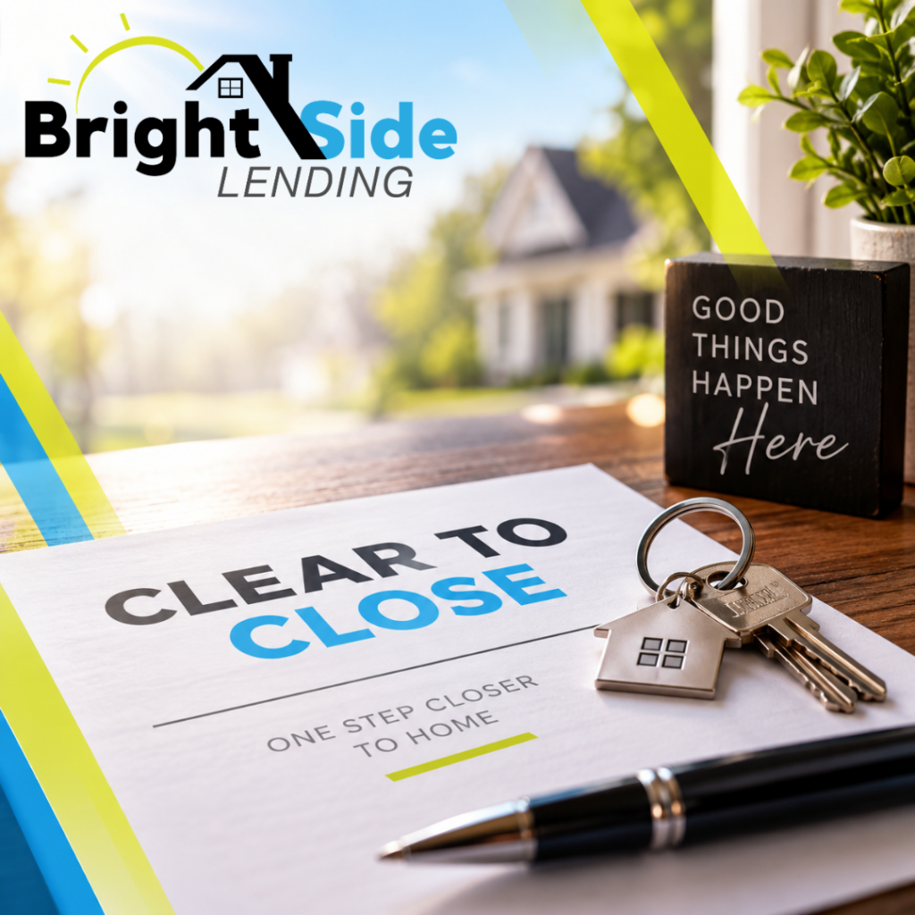 Clear to close mortgage documents and house keys for a Michigan homebuyer