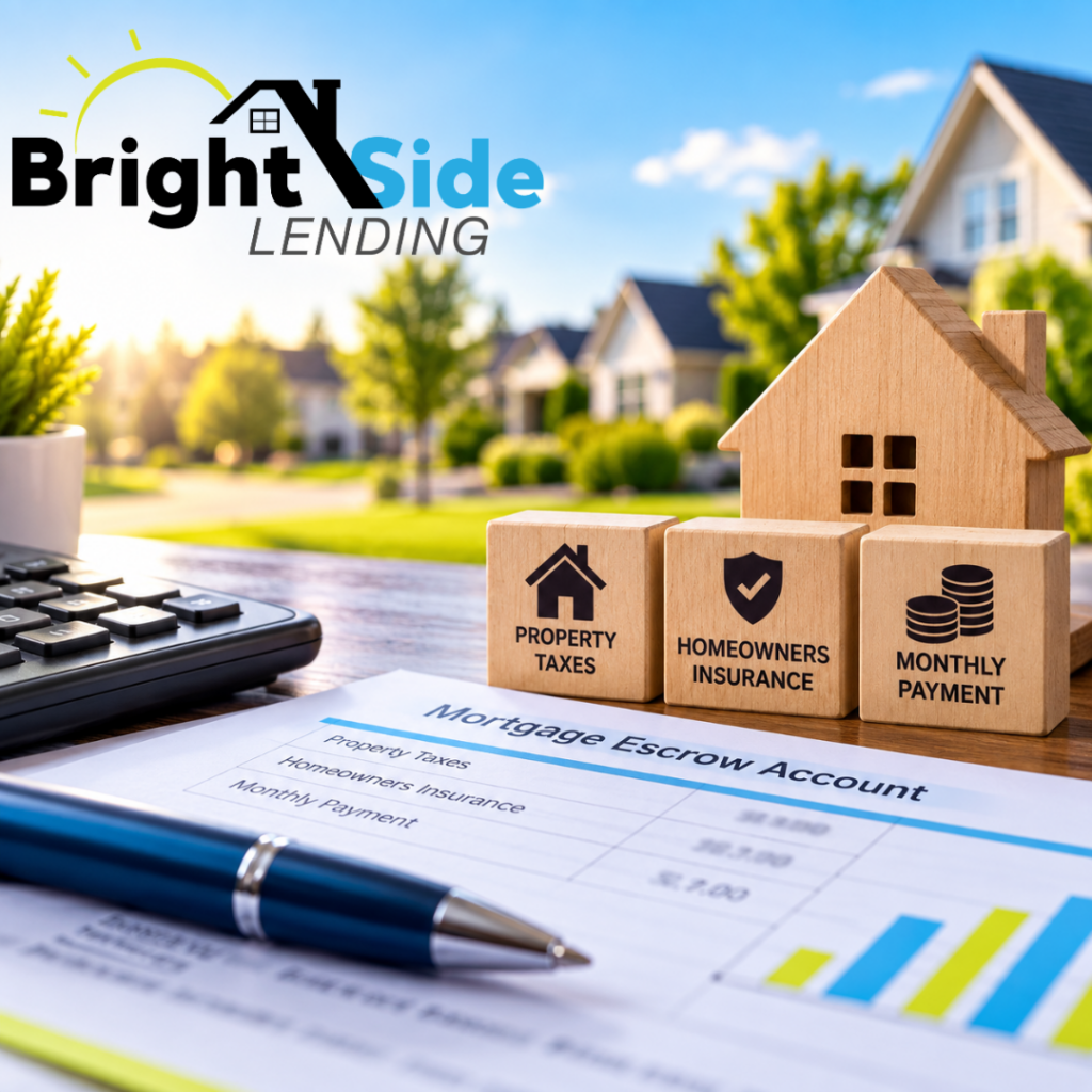 Mortgage escrow account showing property taxes, homeowners insurance and monthly payment for Michigan homebuyers